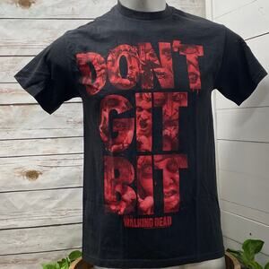 Walking Dead Don't Git Bit Zombie Apocalypse TShirt AMC TV Horror Get The Medium